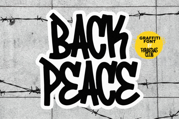 Back Peace: A Display Font for Bold Creative Statements