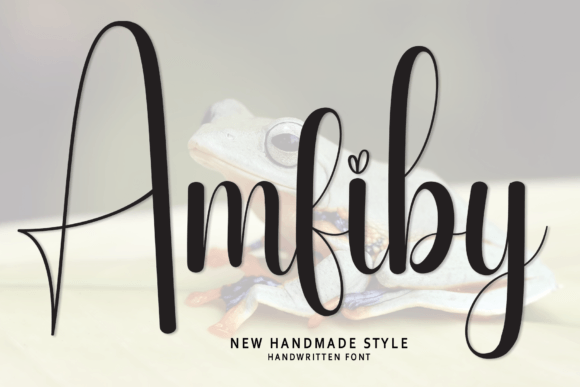 Discover the Amfiby Handwritten Font