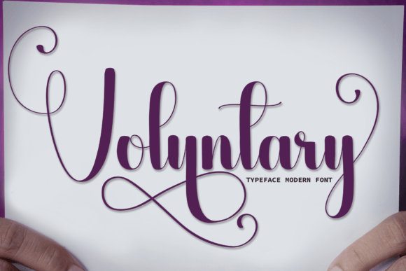 Discovering Voluntary: An Elegant Handwritten Typeface for Refined Designs