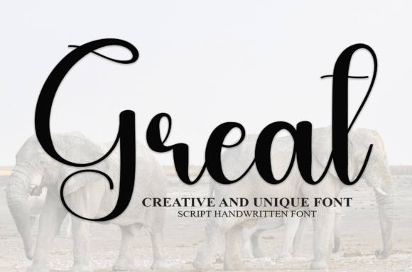 Great: A Sweet Handwritten Font for Creative Projects
