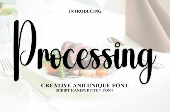 Processing: A Friendly Handwritten Font for Creative Projects